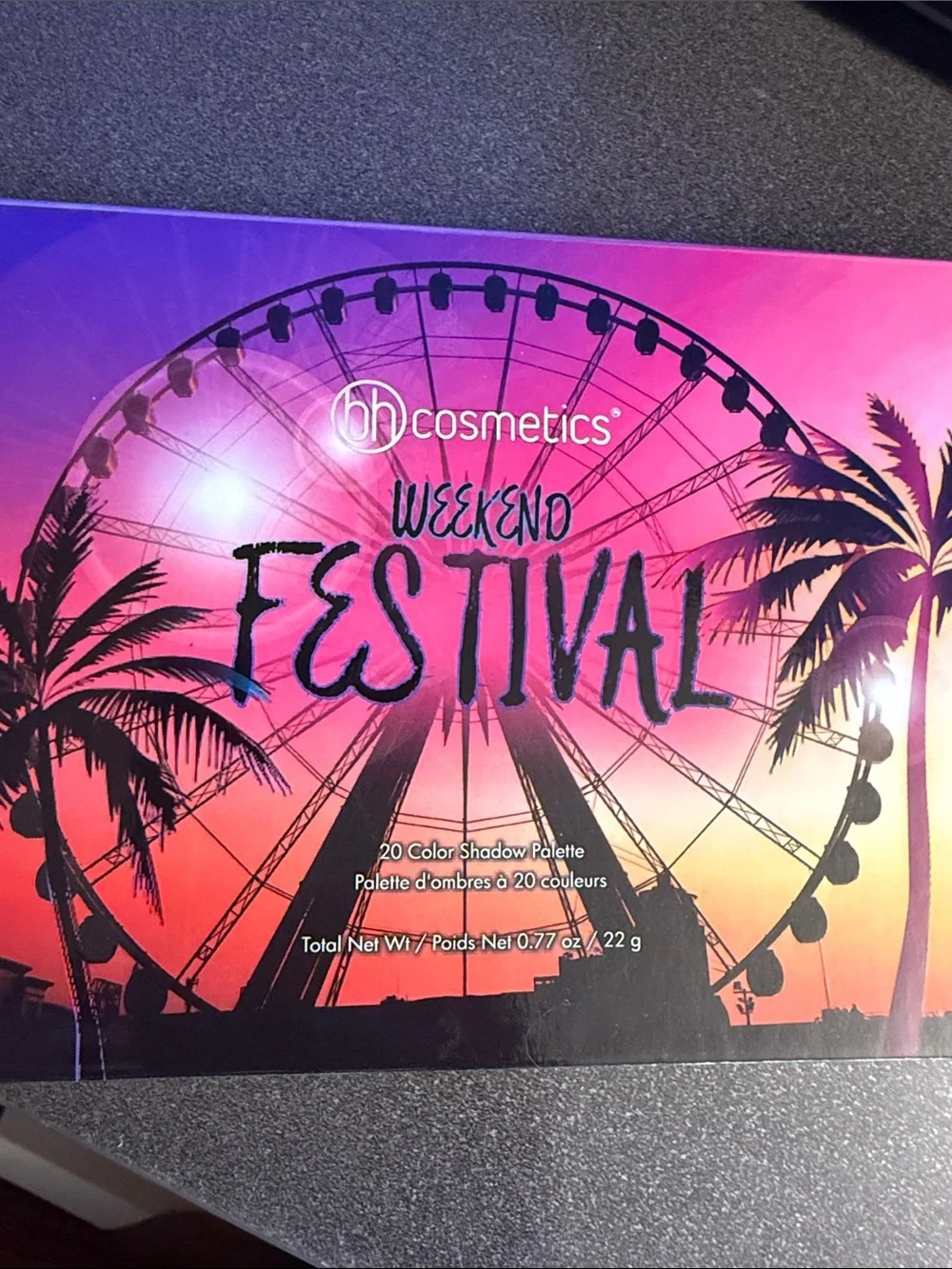 BH Cosmetics Weekend Festival Vibrant 20-Color Eyeshadow Palette
